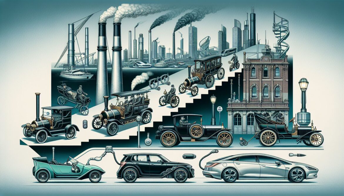 De evolutie van de auto-industrie: van stoomwagens tot elektrische voertuigen